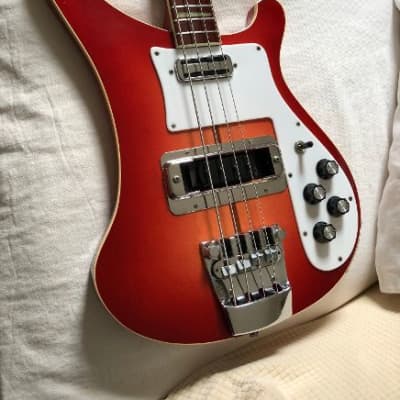 Vintage 1974 Rickenbacker 4001 Fireglo Bass w/OHSC image 1