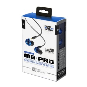 MEE Audio M6 PRO Noise-Isolating Limited Edition Blue In-Ear Monitors image 6