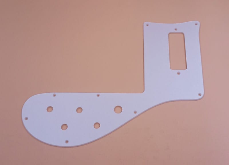 Metallic White Acrylic Pickguard For RICKENBACKER 4003 Bass | Reverb