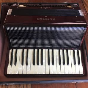 Hohner Verde II 1940s Pearlescent Red 34/80 image 1