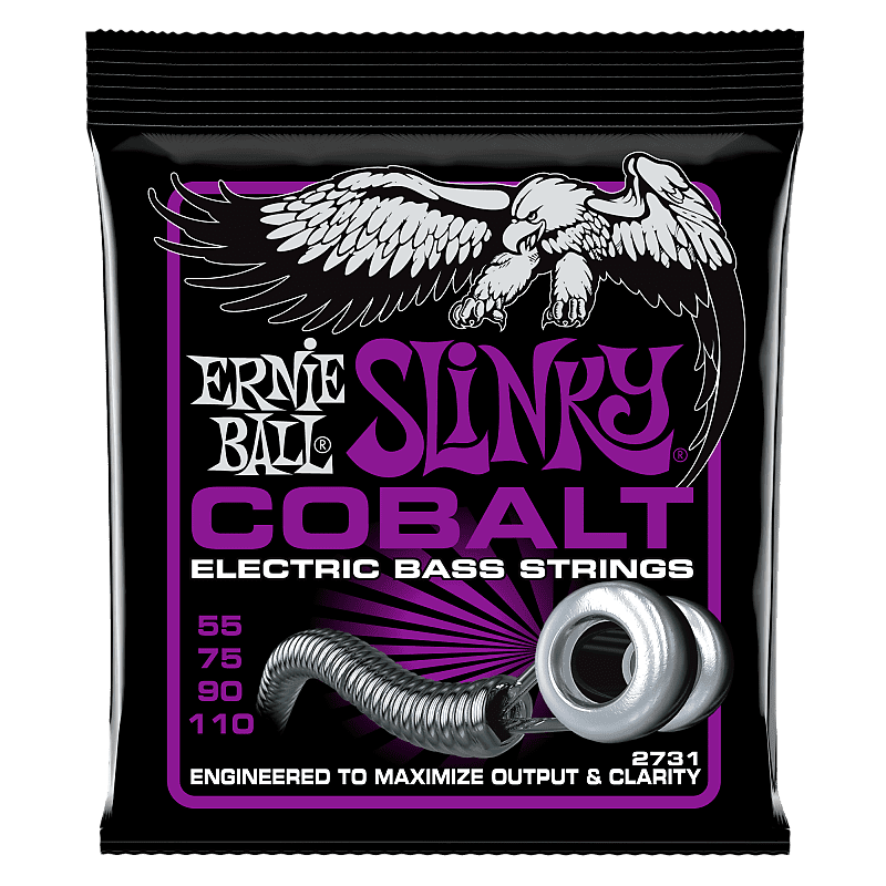 Ernie Ball Cobalt Power Slinky Electric Bass Strings 55-110 image 1
