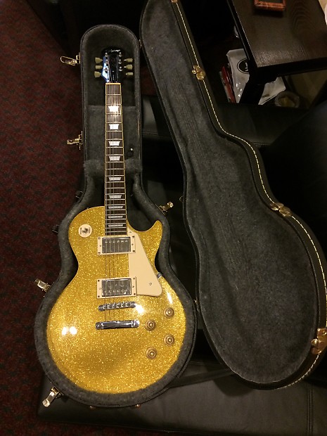 Epiphone Les Paul 1996 Gold Sparkle With Gibson Classic 57's Epiphone Les Paul 1996 Gold Sparkle With Gibson Classic 57's