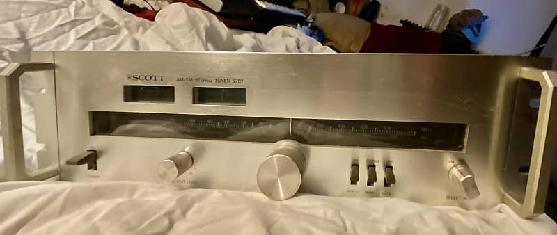 Scott Sterio Tuner 57OT 1970s - Silver &amp; Black  			