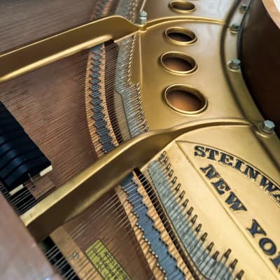 Steinway & Sons M model 5'7'' mahogany grand piano image 8