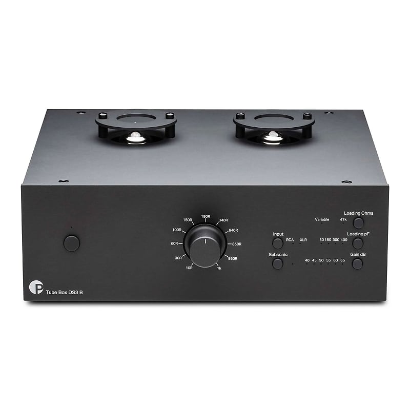 Pro-Ject: Tube Box DS3 B Balanced Phono Preamp Black  			