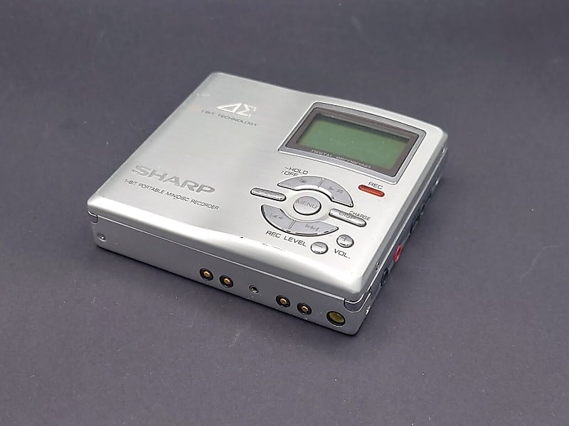 Sharp MD Player MD DR7 Main Unit Walkman Recorder w battery and disc mdlp