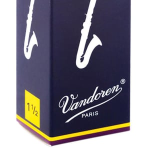 Vandoren CR1215 Traditional Bass Clarinet Reeds - Strength 1.5 (Box of 5)