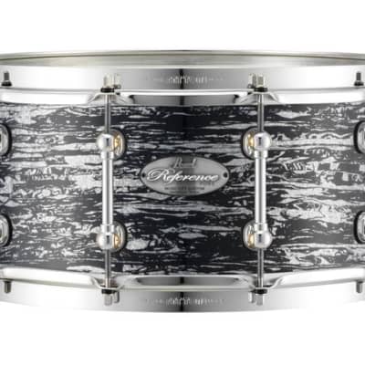 Pearl Music City Custom Reference Pure 13"x6.5" Snare Drum BURNT ORANGE ABALONE RFP1365S/C419 image 8