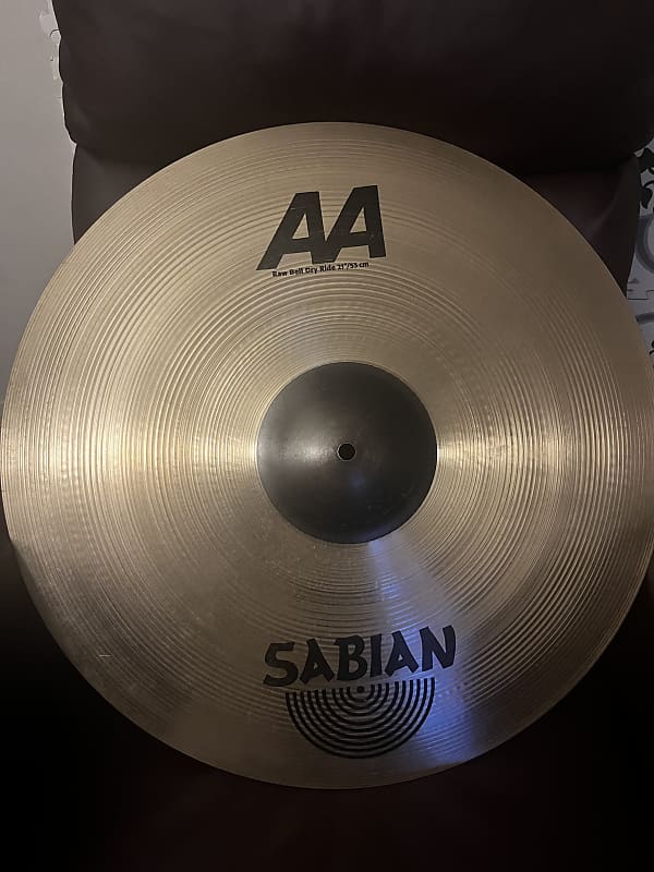 Sabian 21" AA Raw Bell Dry Ride Cymbal image 1