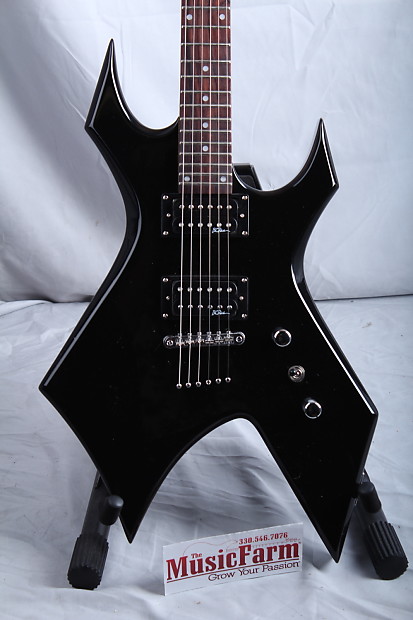 BC Rich Bronze Series Warlock One Electric Guitar Gloss Onyx Black WGBK