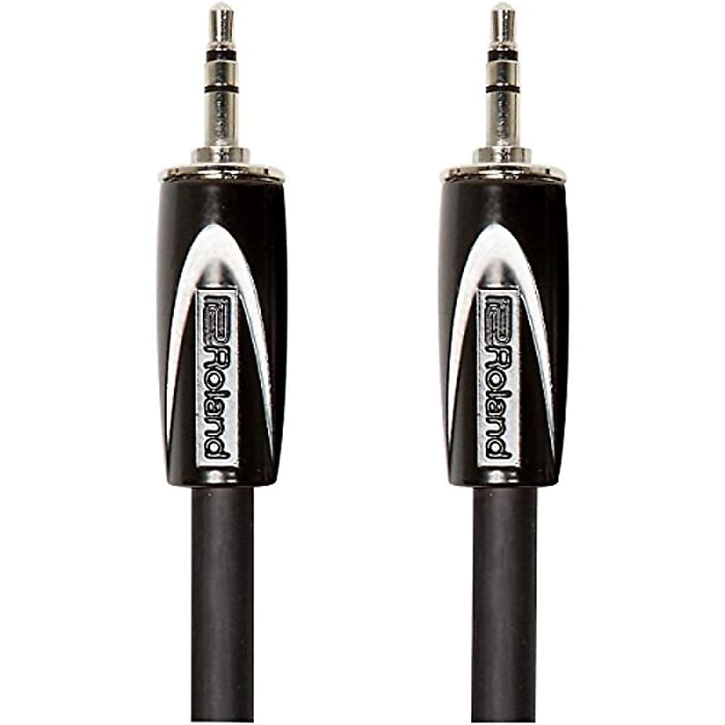 Roland Black Series 5ft Interconnect Cable, 3.5mm TRS-3.5mm TRS, Balanced image 1