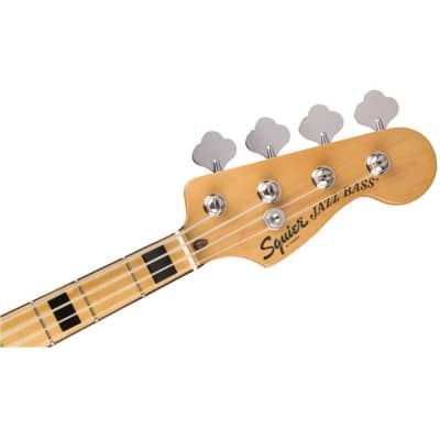 Squier Classic Vibe '70s Jazz Bass 4-String Right-Handed Electric Guitar with Maple Fingerboard and Tinted Gloss Urethane Maple Neck (Natural) image 5