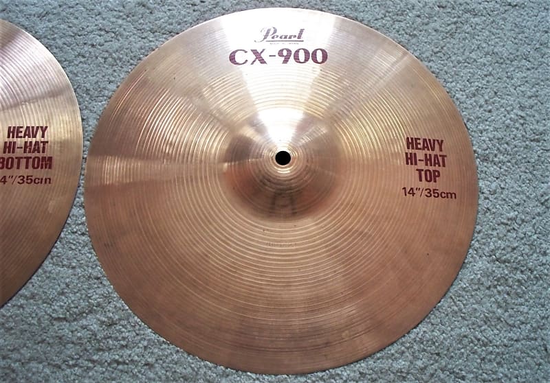 14'' Pearl CX-900 Hi-Hat Cymbals (1987)