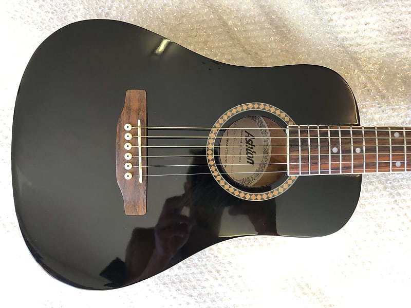 希少 黒入荷！ Acoustic Joey Ashton In Reverb | Guitar Size Travel - Black ギター