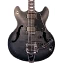 Schecter Corsair Custom Semi-Hollow Electric Guitar - Charcoal Burst Pearl - 2020 - Brand New!