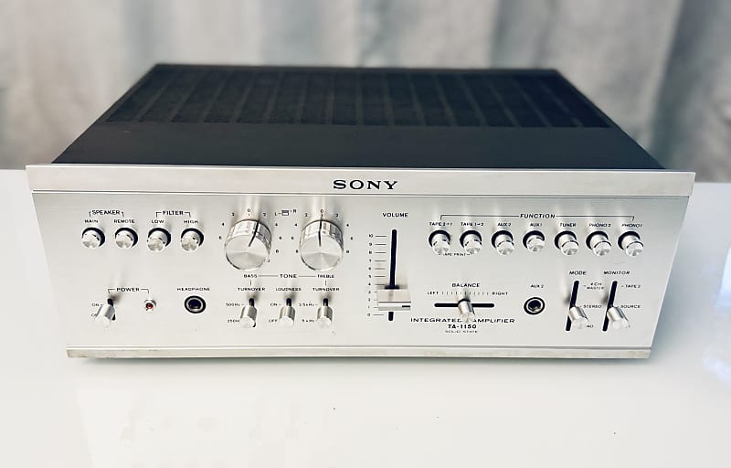 Vintage Sony 💢 TA-1150D Stereo Integrated Amplifier - Serviced + Cleaned |  Reverb