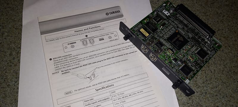 YAMAHA FW16E Firewire Interface card for MOTIF XF series