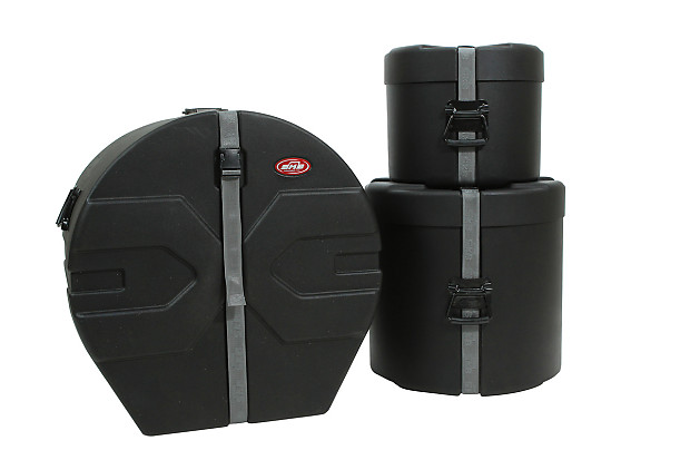 SKB SKB 1SKB-DRP2 Roto-Molded 10x12/16x16/18x22" 3pc Drum Case Package image 1