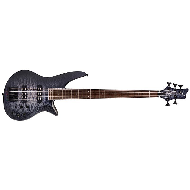 Jackson X Series Spectra Bass SBXQ V Guitar, Laurel, Transparent Black Burst image 1