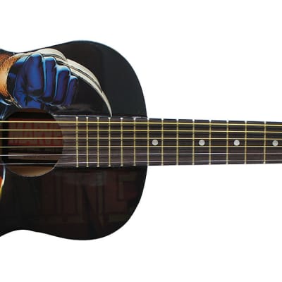 Peavey Marvel X-Men Wolverine Graphic 1/2 Size Acoustic Guitar Signed by Stan Lee with Certificate of Authenticity (Serial  ARBCF101433) image 3