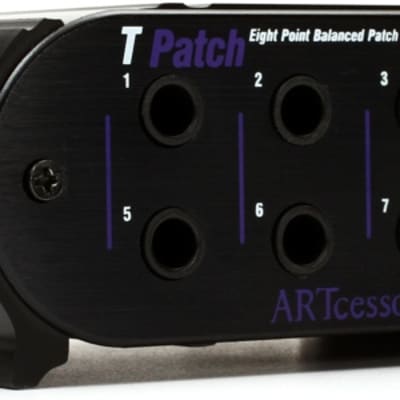 ART TPatch 8-point 1/4 inch TRS Balanced Patchbay image 1