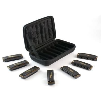 Hohner HH-PBH7 Case of Piedmont Blues - 7 Harmonicas with Case Standard image 3