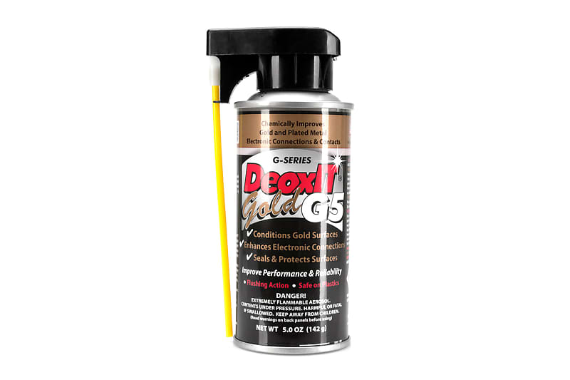 Hosa G5S-6 - CAIG DeoxIT GOLD - Contact Enhancer / 5% Spray - 5 oz image 1