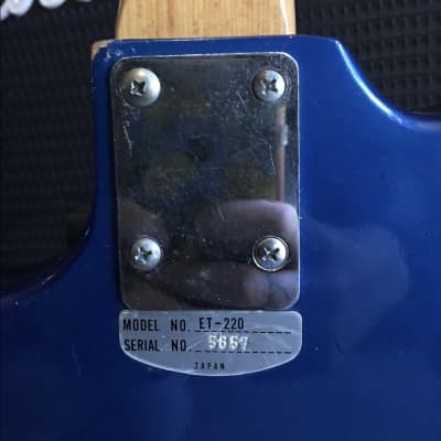 Teisco ET-220 spectrum dark blue image 8