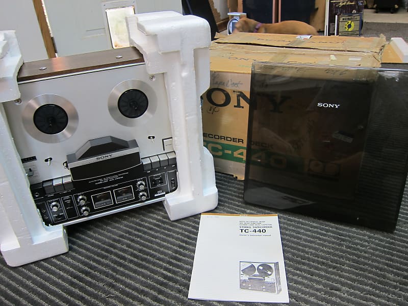 Sony TC-440 Reel To Reel, Auto Reverse 6 Heads, Dual Capstan,Sound on  Sound, Box, Manual, Cover, Nee