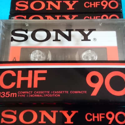 10 Sony CHF 90 (Made in Japan) Vintage Blank Audio Cassette Tapes