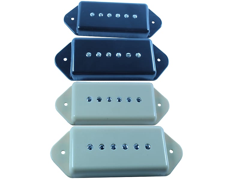 Alegree Old Timer Smooth P90 Dogear Pickup Set - Cream | Reverb