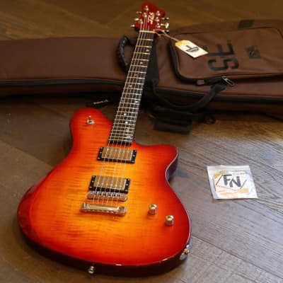 MINTY! Joe Bochar Guitars JBG Supertone 2 Solidbody Guitar Cherry Sunburst + Gig Bag (4981) image 1