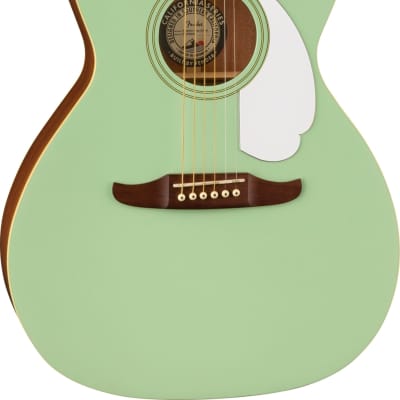 Fender Newporter Player Acoustic-Electric Guitar, Surf Green | Reverb