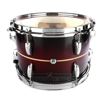 Pearl Masters Maple Complete 12x9 Tom Natural Banded Redburst image 2