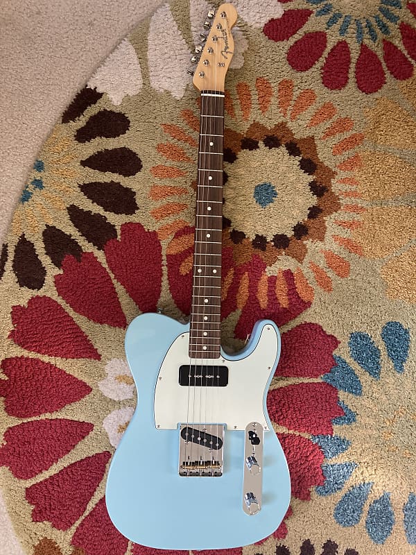 Fender Japan FSR Hybrid 60s Telecaster P90 Electric Guitar, Sonic Blue