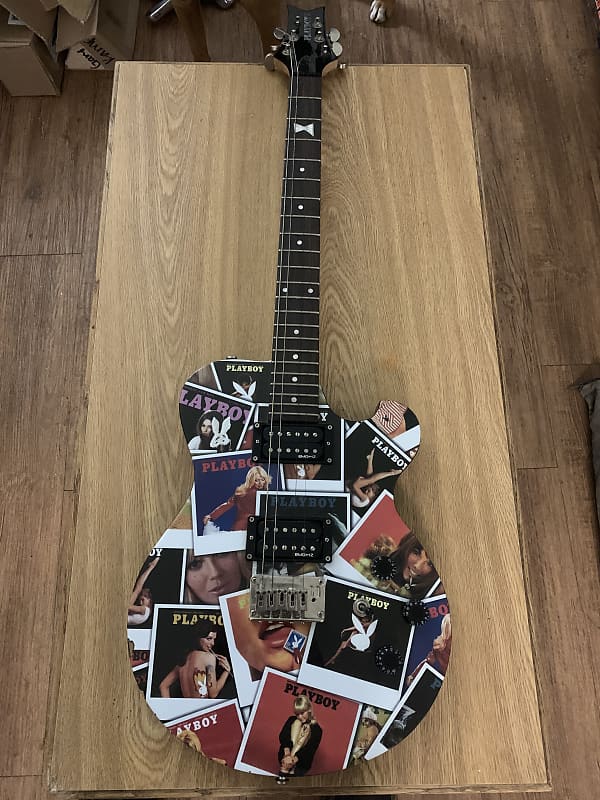 Steve Clayton Playboy covers collage graphics guitar image 1