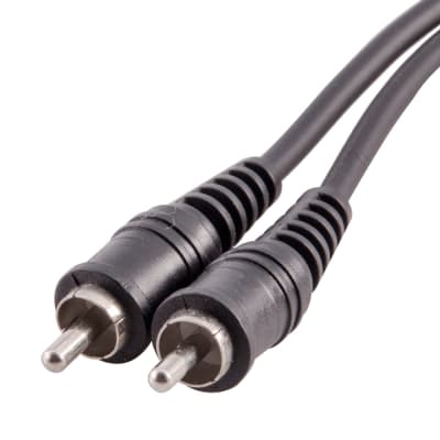 6 Inch 1/4 Inch TS Female to Dual RCA Male Y-Splitter Cable- Interface Cord image 3