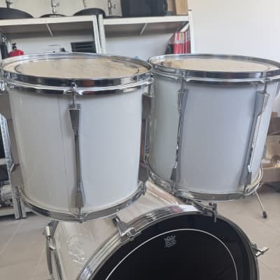 Tama Rockstar 22,12,13,14,16 drumkit (japan!) - White wrap image 6