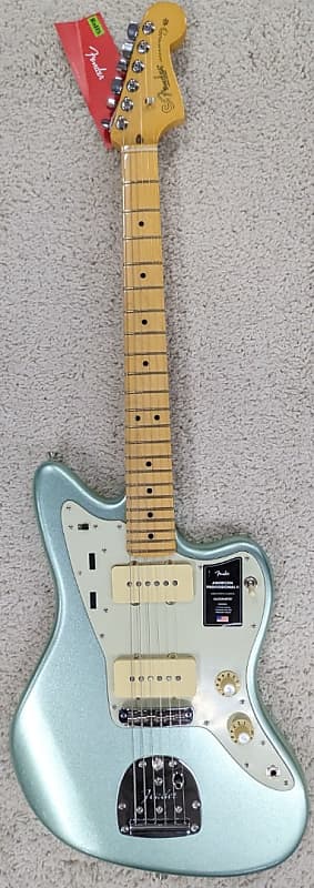 Fender American Professional II Jazzmaster, Maple Neck, Mystic Surf Green  w/Case