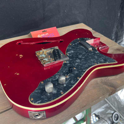 Real Life Relics Fully Loaded 69 Tele® T  Body Top Bound Aged Candy Apple Red #1 image 4