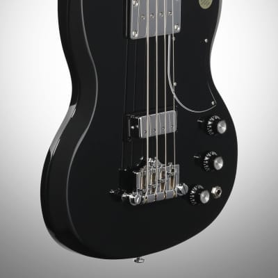 Gibson SG Standard Electric Bass (with Case), Ebony image 3