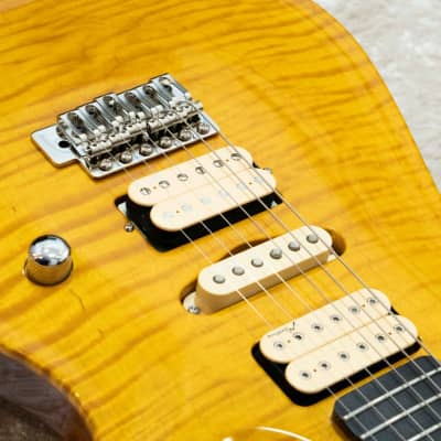 Marchione Set Neck Carved Top 1P Figured Maple Top -Amber- image 5