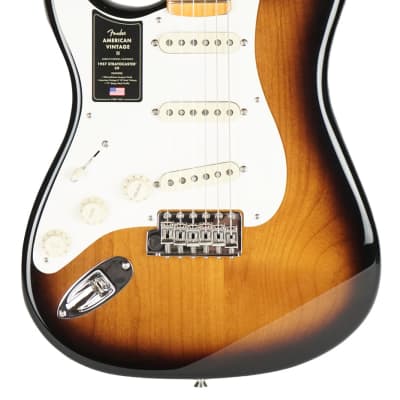 New Fender American Vintage II '57 Stratocaster Sunburst Left Handed image 2