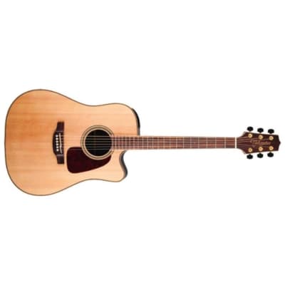 Takamine GD93CE-NAT Dreadnought Cutaway 6-String Right-Handed Acoustic-Electric Guitar with Solid Spruce Top, Mahogany Neck, and Slim Mahogany Neck (Natural) image 3