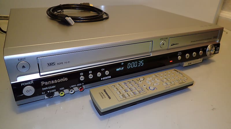 Panasonic DMR-ES46V DVD VHS Dubbing Recorder HDMI Combo VCR shops Player No Remote