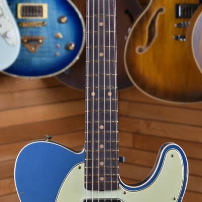 Fender Custom Shop Limited Edition '60 Telecaster Heavy Relic Aged Lake Placid Blue Over 3 Color Sunburst image 17
