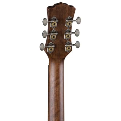 Luna Art Vintage Dreadnought Acoustic Guitar Solid Top Distressed image 5