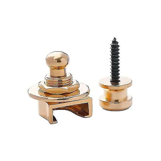 Warwick SSecurity Strap Lock Gold Finish As used on Reverb