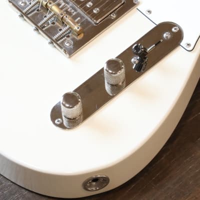 Rutters Tele Style Electric Guitar White P-90 & Humbucker + Case image 5