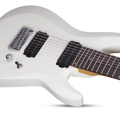 Schecter C-8 Deluxe, Satin White, 8-String 441 image 4